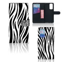 OnePlus 9 Pro | Telefoonhoesje | Met pasjeshouder | Zebra