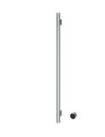 Hotbath &MORE set van 1 rails RARV135 ROUND135 cm met separate schakelaar en inbouw element Chroom (RARV135-1CR)