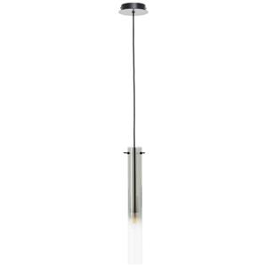 Brilliant Hanglamp Glasini zwart met smoke glas 99209/06