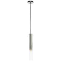 Brilliant Hanglamp Glasini zwart met smoke glas 99209/06 - thumbnail