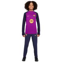 Nike FC Barcelona Strike Trainingspak 1/4-Zip 2025-2026 Kids Felpaars Donkerblauw Goud