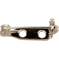 Creativ Company Brochespeld, l: 15 mm, verzilverd, 10 stuk/ 1 doos