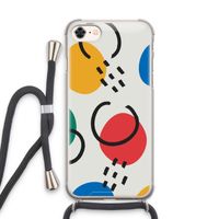 Illustratieve pop 3: iPhone 8 Transparant Hoesje met koord