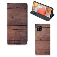 Samsung Galaxy A42 Book Wallet Case Old Wood