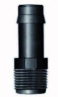 Slangpilaar buitendraad x tule PP zwart ¾" x 13mm