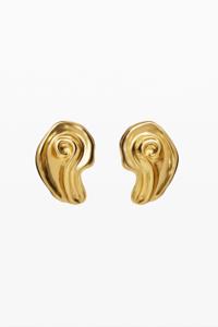 Oorbellen schelp verguld Zalio - MATERIAL FINISHES - U