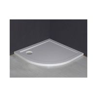 Luxe Douchebak Kwart Rond 90X900X4 cm Inbouw Wit Aqua Splash - thumbnail