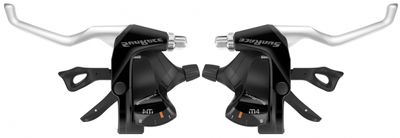 Sunrace Remgreepverstellers stm406 3/7v zwart/zilver
