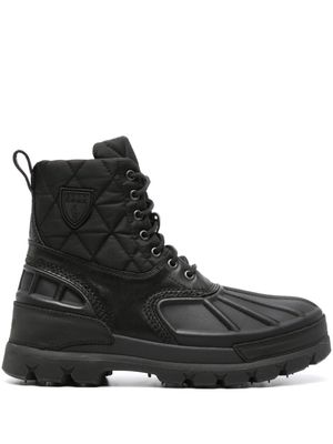 Polo Ralph Lauren bottines Oslo à design matelassé - Noir
