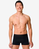 HEMA Herenboxers Kort Real Lasting Cotton - 2 Stuks Zwart (zwart)