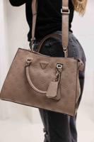 Guess Cresidia Society Handtas Dames Beige - Maat One Size - Kleur: Taupe | Soccerfanshop Guess Cresidia Society Handtas Dames Beige - Maat One Size - Kleur: Taupe | Soccerfanshop