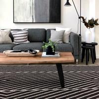 Easy Living - Vloerkleed Muse Black Linear Rug MU10 -