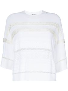 Ports 1961 t-shirt en coton à broderies - Blanc