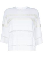 Ports 1961 t-shirt en coton à broderies - Blanc