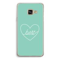 Best heart pastel: Samsung Galaxy A3 (2016) Transparant Hoesje - thumbnail