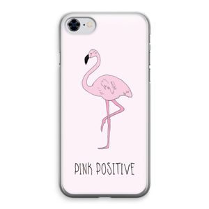 Pink positive: iPhone 8 Transparant Hoesje