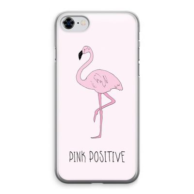 Pink positive: iPhone 8 Transparant Hoesje