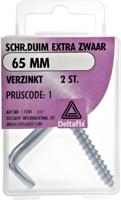 Schroefduim xtra zwr 65mm verz 2st - Deltafix