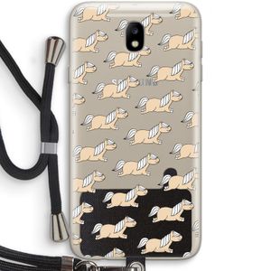 Ponys: Samsung Galaxy J7 (2017) Transparant Hoesje met koord