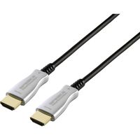 SpeaKa Professional SP-9019356 HDMI-kabel HDMI Aansluitkabel HDMI-A-stekker, HDMI-A-stekker 50.00 m Zwart 4K UHD, Afgeschermd - thumbnail