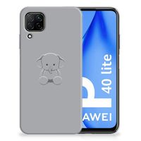 Huawei P40 Lite Telefoonhoesje met Naam Grijs Baby Olifant