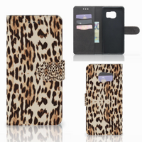 Samsung Galaxy S7 Edge Telefoonhoesje met Pasjes Leopard