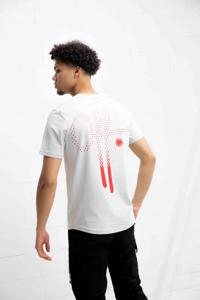 Off The Pitch Dotted Fullstop Slim Fit T-Shirt Heren Lichtgrijs - Maat XS - Kleur: Grijs | Soccerfanshop