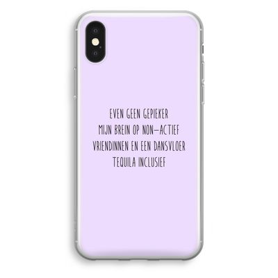 Tequila: iPhone X Transparant Hoesje