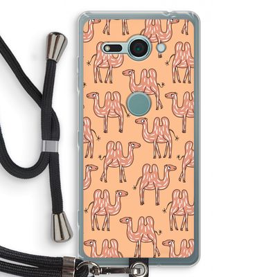 Kameel: Sony Xperia XZ2 Compact Transparant Hoesje met koord
