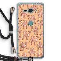 Kameel: Sony Xperia XZ2 Compact Transparant Hoesje met koord