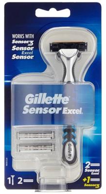 Gillette Gillette Sensor Excel Scheerhouder + 2 Excel / 1 Sensor3 Scheermesjes