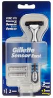 Gillette Gillette Sensor Excel Scheerhouder + 2 Excel / 1 Sensor3 Scheermesjes