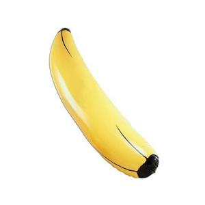 Opblaasbare fruit banaan XL - 162 cm - groot formaat - fun opblaasartikelen