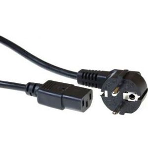 ACT 1.5m, CEE 7/7/ IEC 60320 C13 1.5m CEE7/7 Schuko C13 coupler Zwart