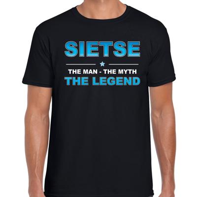Sietse Voornaam cadeau - The man, The myth the legend - zwart - voor heren - verjaardag Sietse Voornaam cadeau - The man, The myth the legend - zwart - voor heren - verjaardag