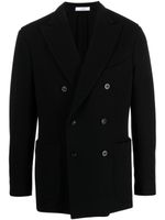 Boglioli blazer croisé à revers crantés - Noir