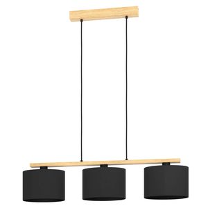 EGLO Castralvo Hanglamp - E27 - 97,5 cm - Bruin/Zwart