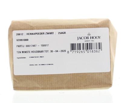 Jacob Hooy Hennapoeder zwart 250 Gram
