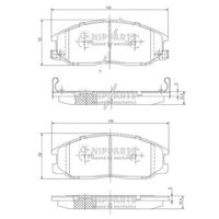 Nipparts Remblokset J3600526