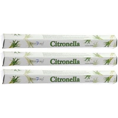 Wierook citroen geur - 60x wierook stokjes - citronella