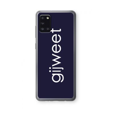 Gijweet: Samsung Galaxy A31 Transparant Hoesje