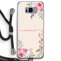 Rozen: Samsung Galaxy S8 Plus Transparant Hoesje met koord