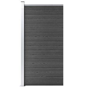 VidaXL Schuttingpaneel 95x186 cm hkc zwart