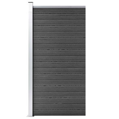 VidaXL Schuttingpaneel 95x186 cm hkc zwart