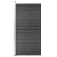 VidaXL Schuttingpaneel 95x186 cm hkc zwart
