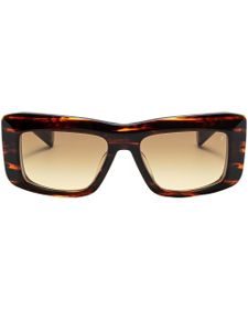 Balmain Eyewear lunettes de soleil Envie à monture rectangulaire - Marron