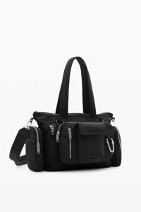 Tas met grote handvatten en rits - BLACK - U