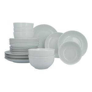 Serviesset 6-persoons Luzzo® Base - met Pastabord - 24 delig - Wit