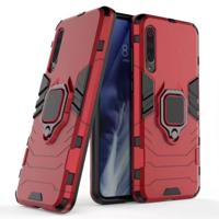 Voor Xiaomi 9 Pro schokbestendige PC + TPU case met magnetische ring houder (rood)