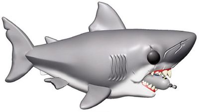 Jaws Oversized POP! Movies Vinyl Figure Jaws with Diving Tank 15 cm Jaws Oversized POP! Movies Vinyl Figure Jaws with Diving Tank 15 cm